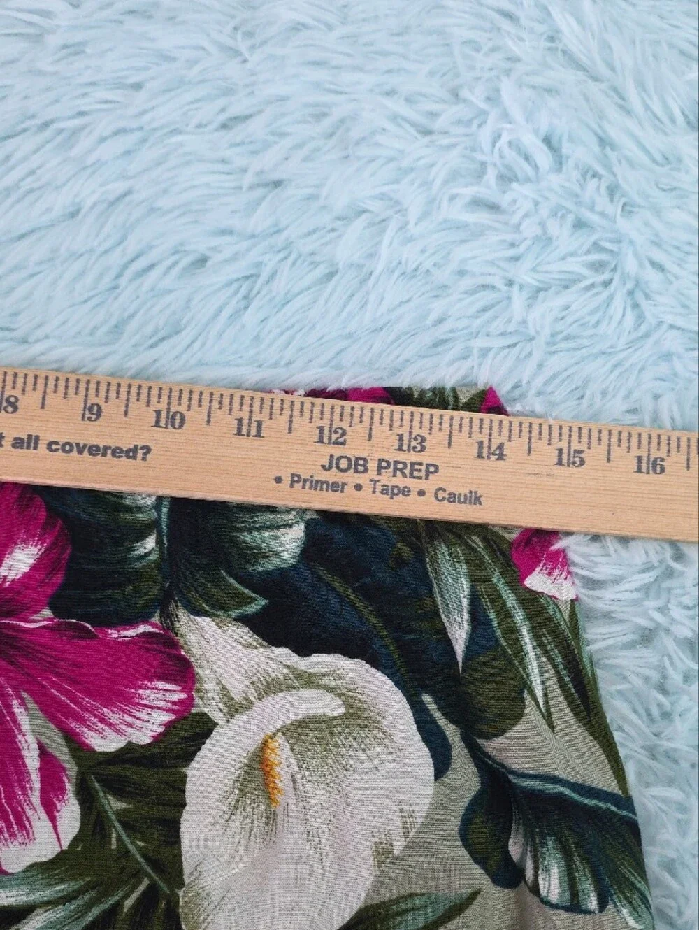 My‎ Michelle Tropical Floral Maxi Dress in Green w/Pink & Yellow Accents No tags